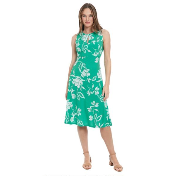 Миниатюрное платье-миди с вырезом и расклешенным подолом без рукавов London Times, цвет green ivory
Миниатюрное платье-миди с вырезом и расклешенным подолом без рукавов London Times, цвет green ivory