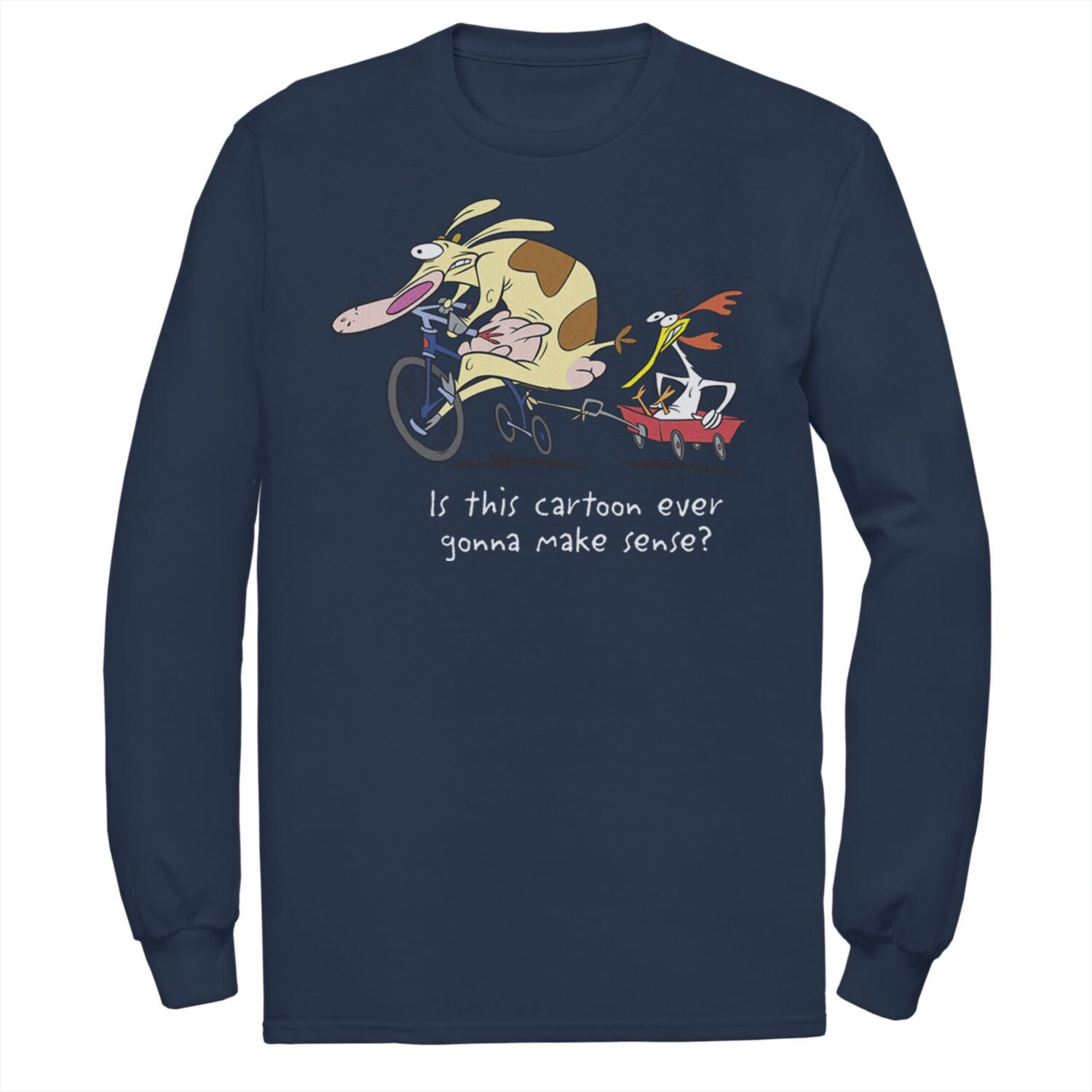 Мужская футболка Cartoon Network «Корова и курица: этот мультфильм когда-нибудь обретет смысл» Licensed Character
Мужская футболка Cartoon Network «Корова и курица: этот мультфильм когда-нибудь обретет смысл» Licensed Character