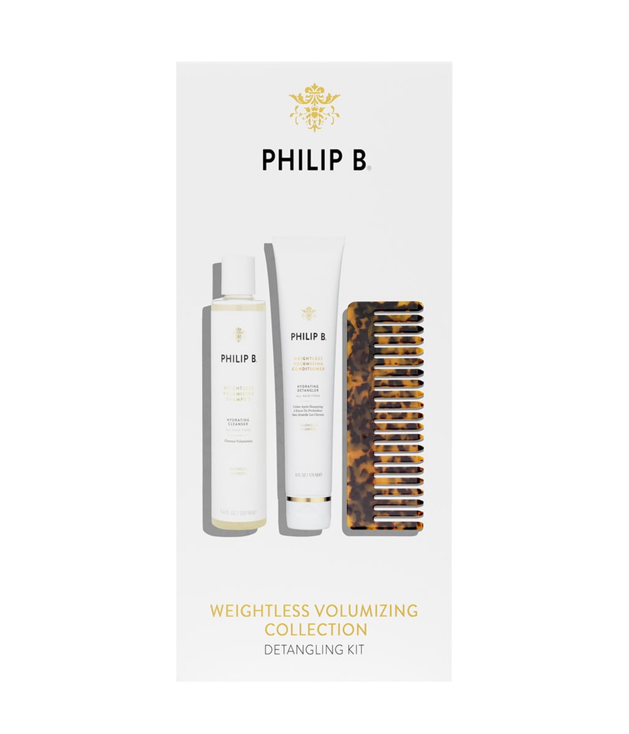 Набор для ухода за волосами Philip B Weightless Volumizing Detangling Kit, 1 шт.
Набор для ухода за волосами Philip B Weightless Volumizing Detangling Kit, 1 шт.