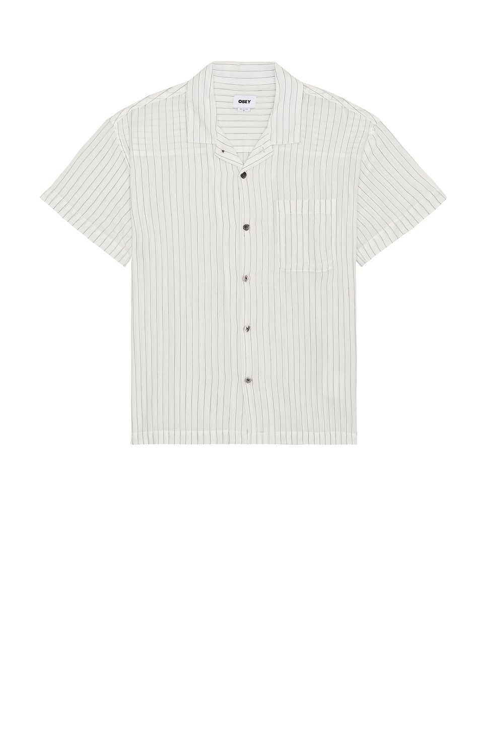 Облегающая рубашка с коротким рукавом в полоску Donnie Obey, white multi
Облегающая рубашка с коротким рукавом в полоску Donnie Obey, white multi
