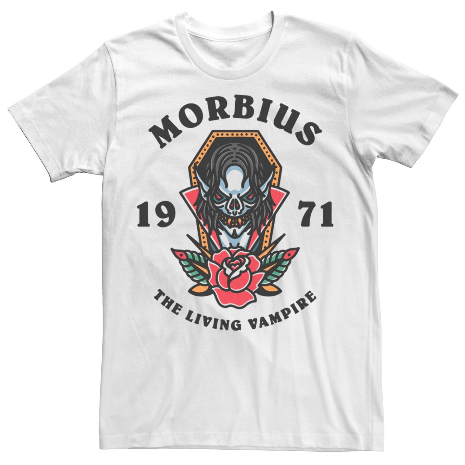 Мужская футболка Morbius The Living Vampire 1971 в стиле татуировки Marvel
Мужская футболка Morbius The Living Vampire 1971 в стиле татуировки Marvel