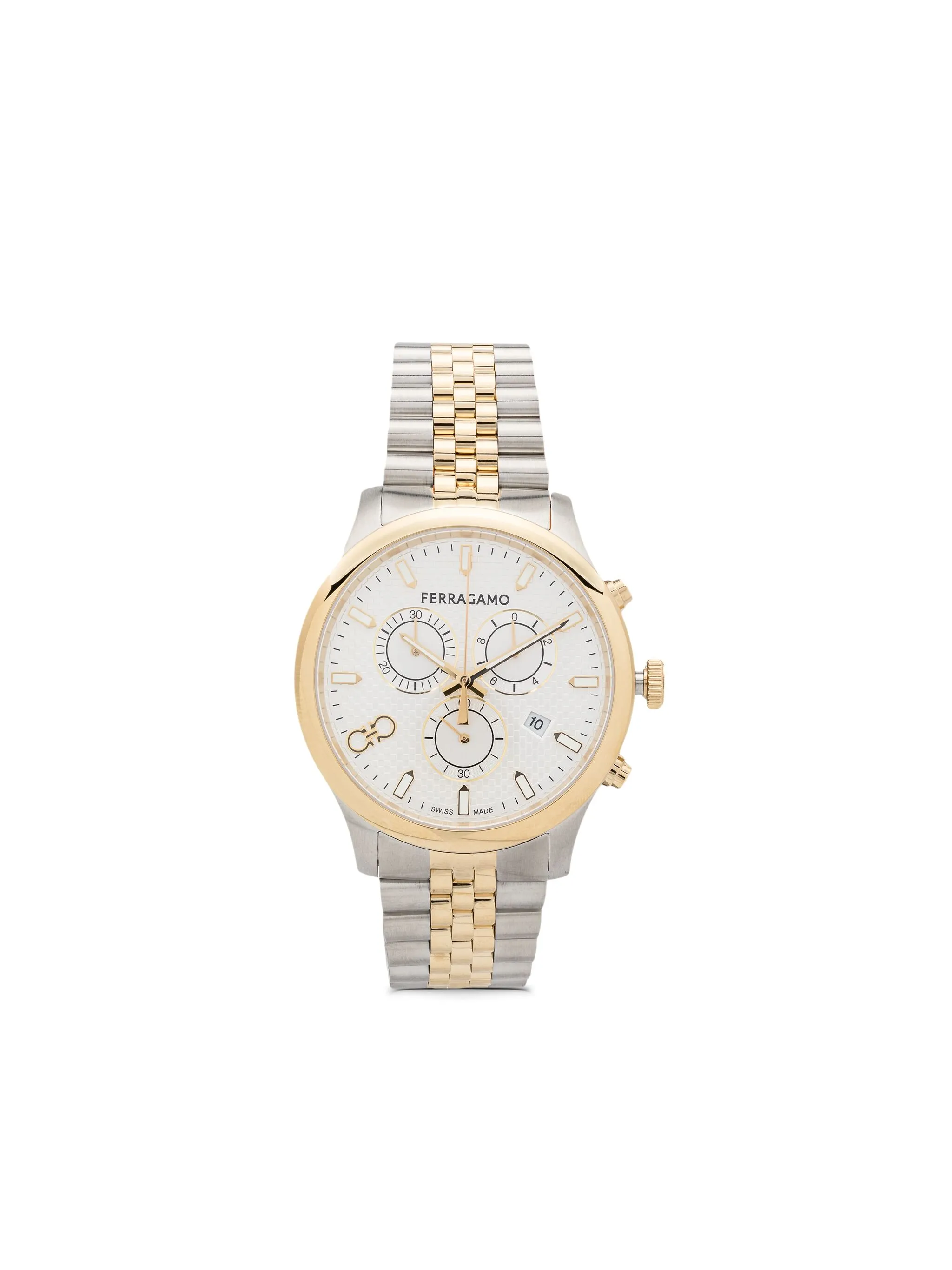 Наручные часы Duo Chrono 42 мм Ferragamo, белый
Наручные часы Duo Chrono 42 мм Ferragamo, белый