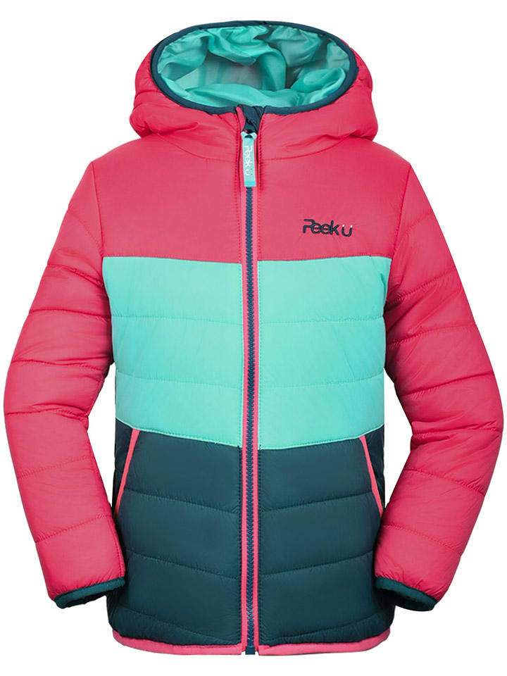 Всесезонная стеганая куртка Прим розово-бирюзового цвета Peek U
Всесезонная стеганая куртка Прим розово-бирюзового цвета Peek U