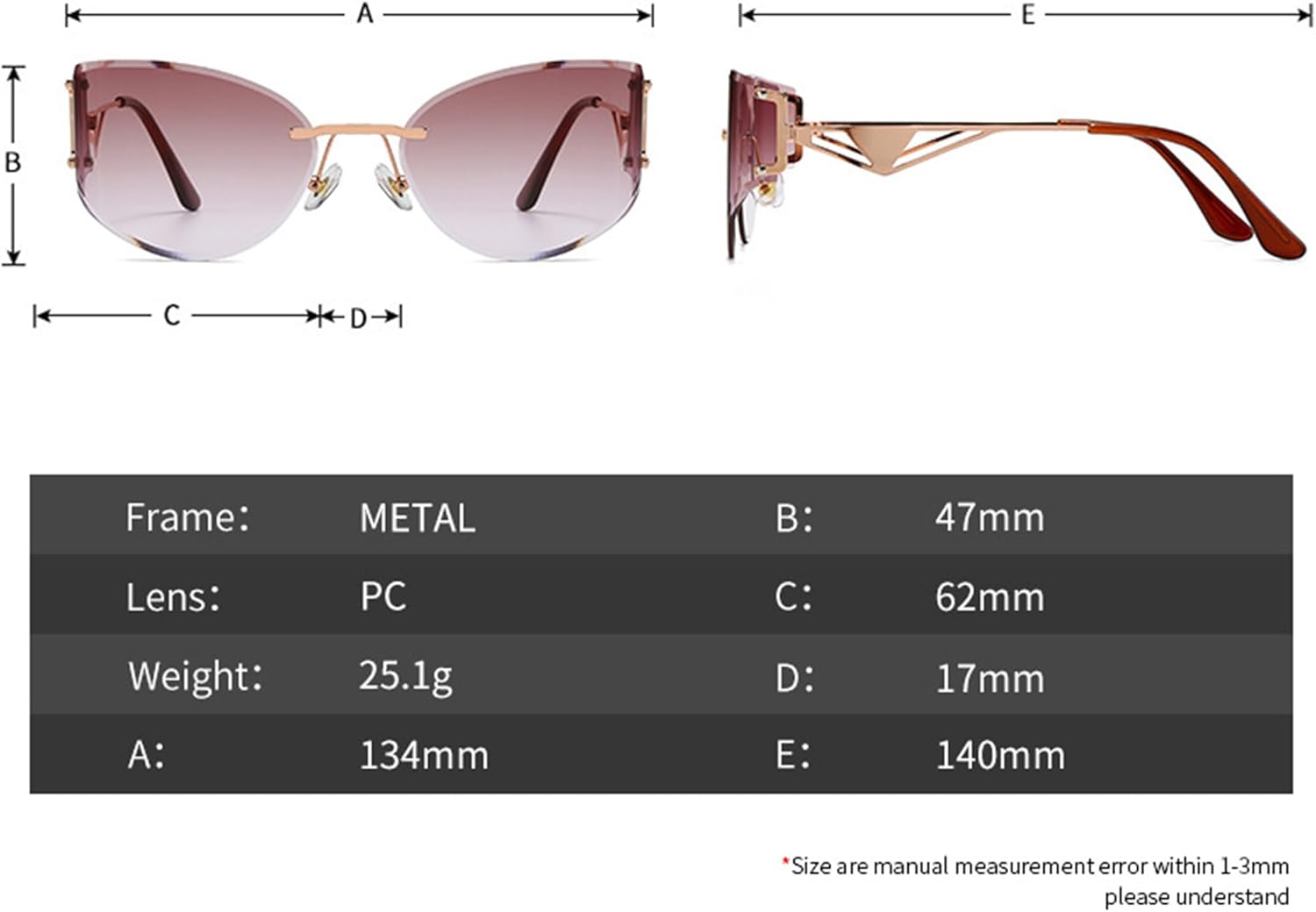 bullabulling Модные солнцезащитные очки без оправы "кошачий глаз" для женщин, ретро, маленькие, узкие, с градиентным переходом цвета, защита от ультрафиолета UV400, Blue
bullabulling Модные солнцезащитные очки без оправы "кошачий глаз" для женщин, ретро, маленькие, узкие, с градиентным переходом цвета, защита от ультрафиолета UV400, Blue