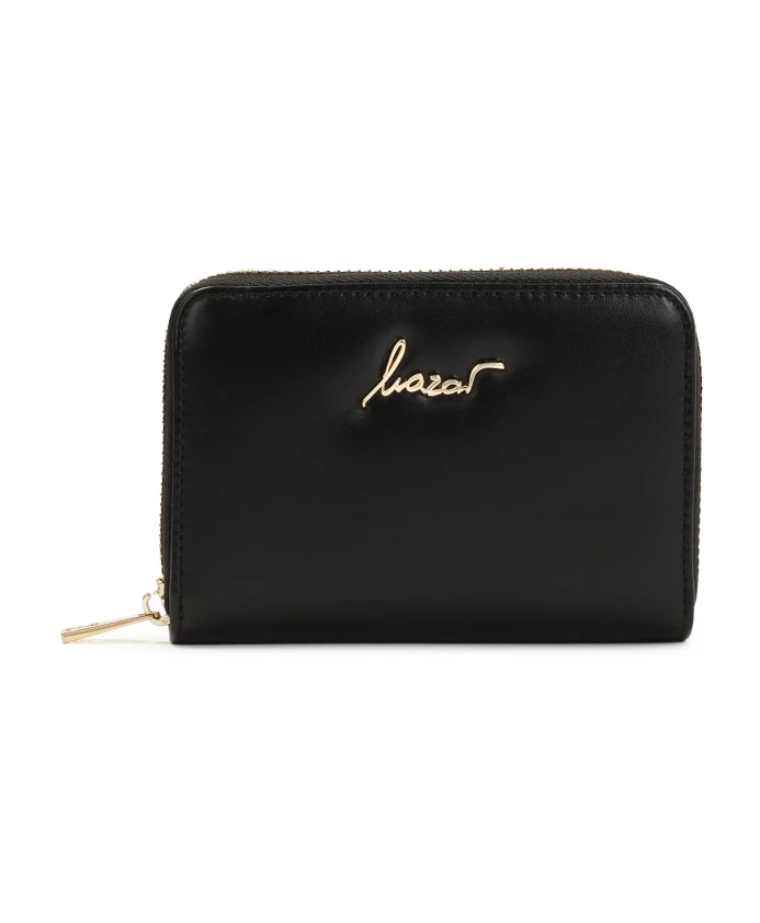Черный кошелек с элегантным логотипом Kazar, черный
Черный кошелек с элегантным логотипом Kazar, черный