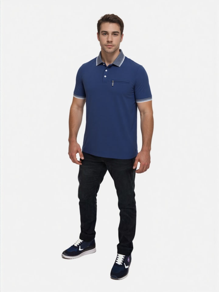 Рубашка-поло hajo, темно-синий 
Рубашка-поло hajo, темно-синий