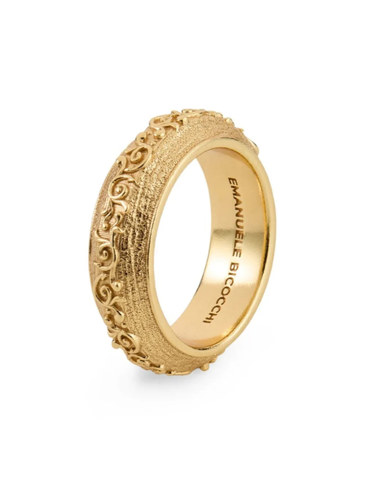 Кольцо с матовой отделкой Emanuele Bicocchi, золотой 
Кольцо с матовой отделкой Emanuele Bicocchi, золотой