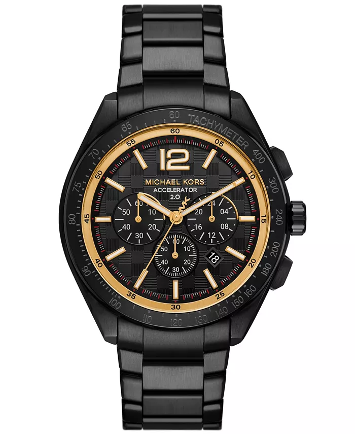 Мужские часы Accelerator 2.0 Chronograph, черные, из нержавеющей стали, 44 мм Michael Kors
Мужские часы Accelerator 2.0 Chronograph, черные, из нержавеющей стали, 44 мм Michael Kors