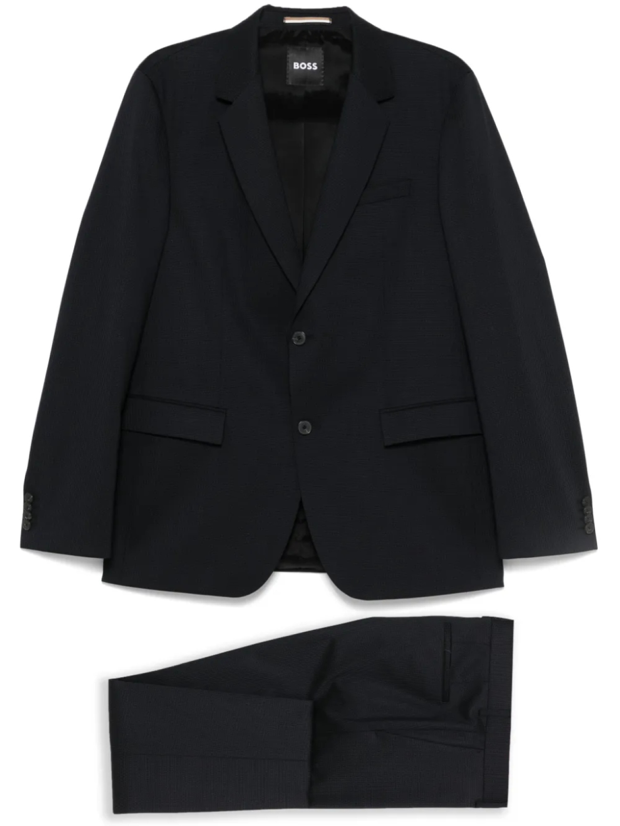 BOSS костюм с однобортным пиджаком, синий
BOSS костюм с однобортным пиджаком, синий