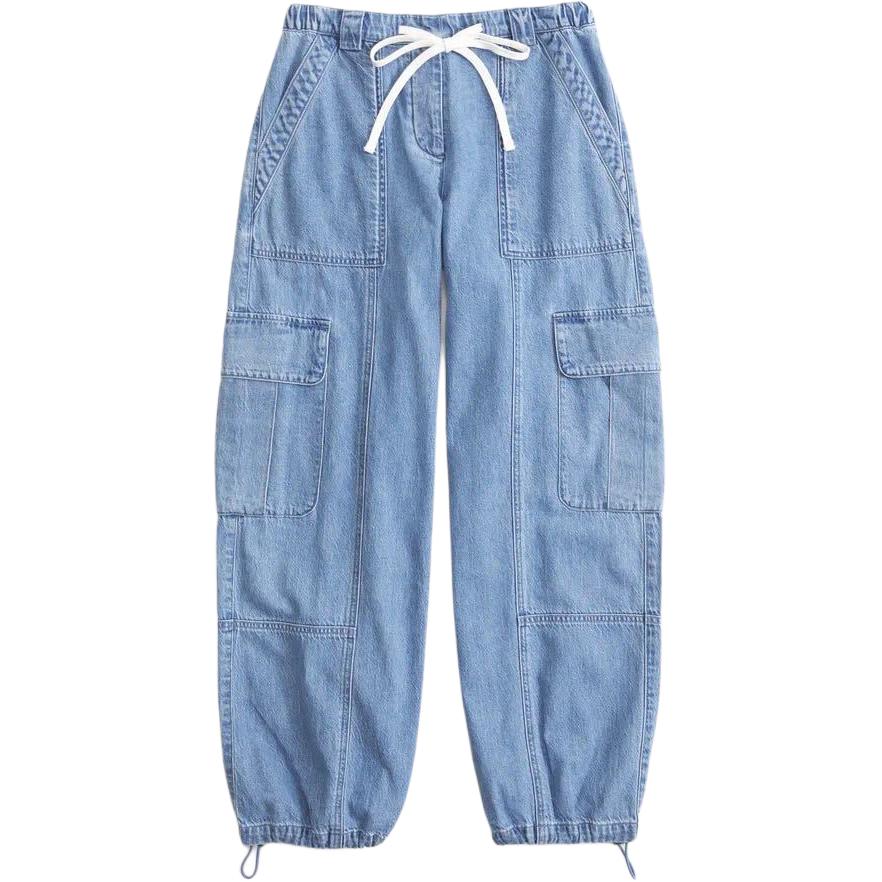 Abercrombie&Fitch Женские карго-штаны denim blue
Abercrombie&Fitch Женские карго-штаны denim blue