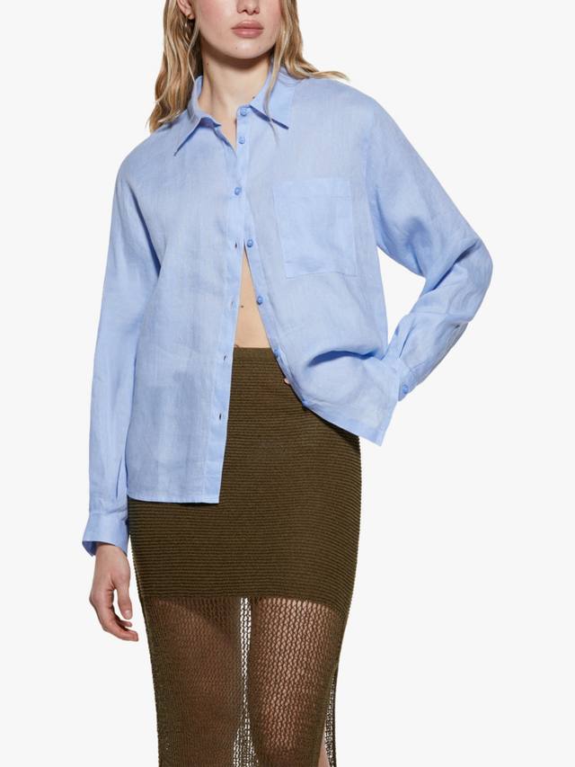 Рубашка с накладными карманами и цельными рукавами SISLEY, Blue
Рубашка с накладными карманами и цельными рукавами SISLEY, Blue