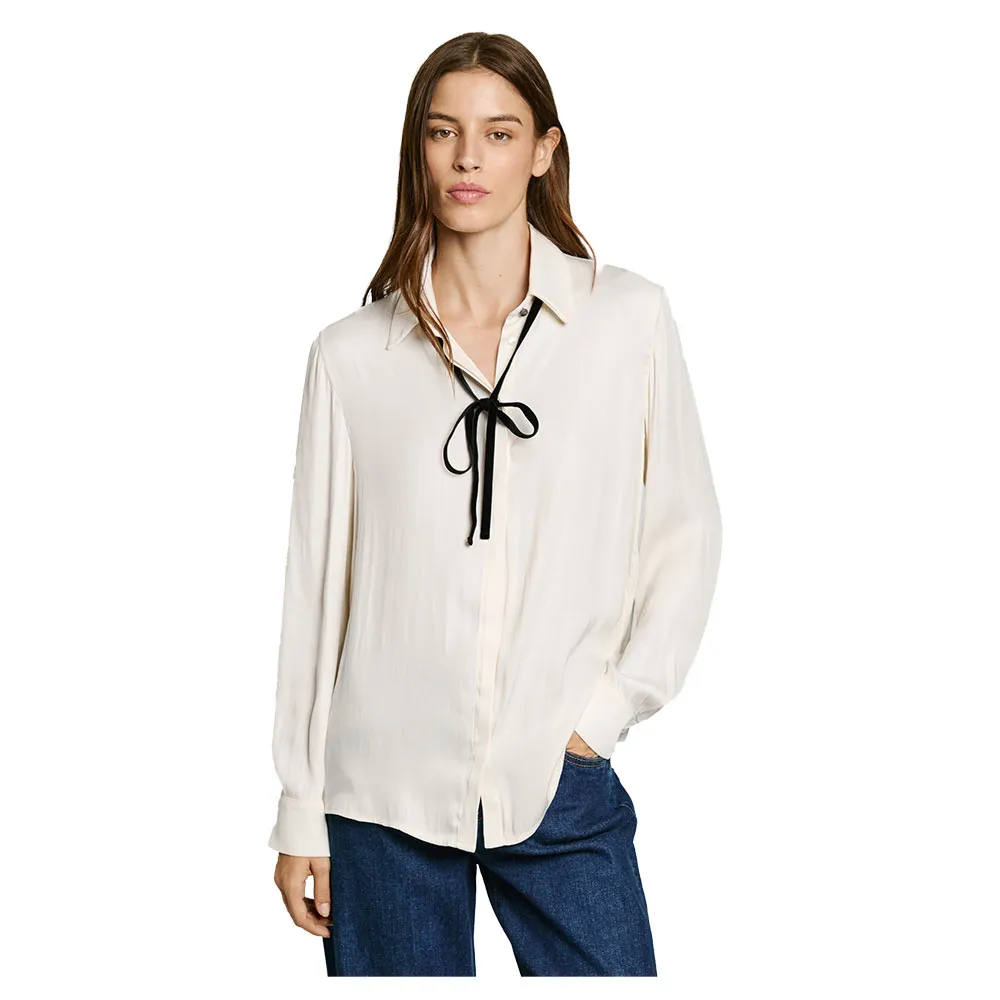 Рубашка с длинным рукавом Pepe Jeans Athenea, бежевый 
Рубашка с длинным рукавом Pepe Jeans Athenea, бежевый
