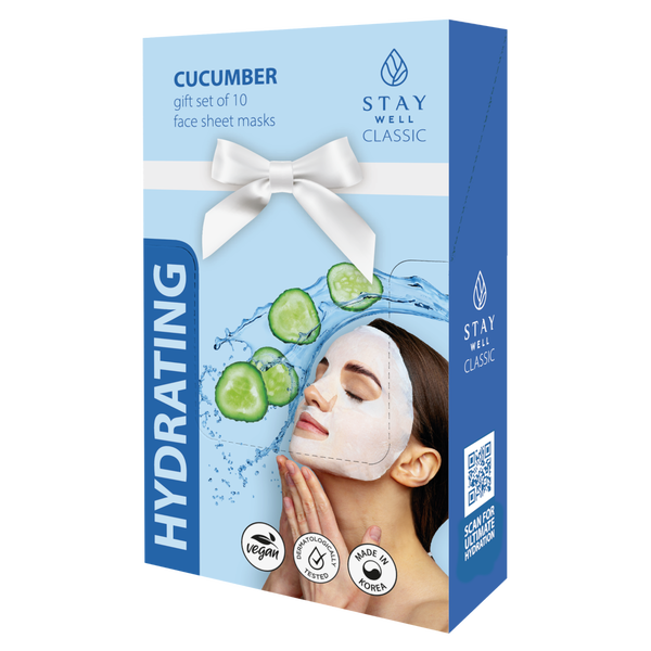 Успокаивающая маска для лица с экстрактом огурца, 10 шт./1 упаковка. Stay Well Hydrating
Успокаивающая маска для лица с экстрактом огурца, 10 шт./1 упаковка. Stay Well Hydrating