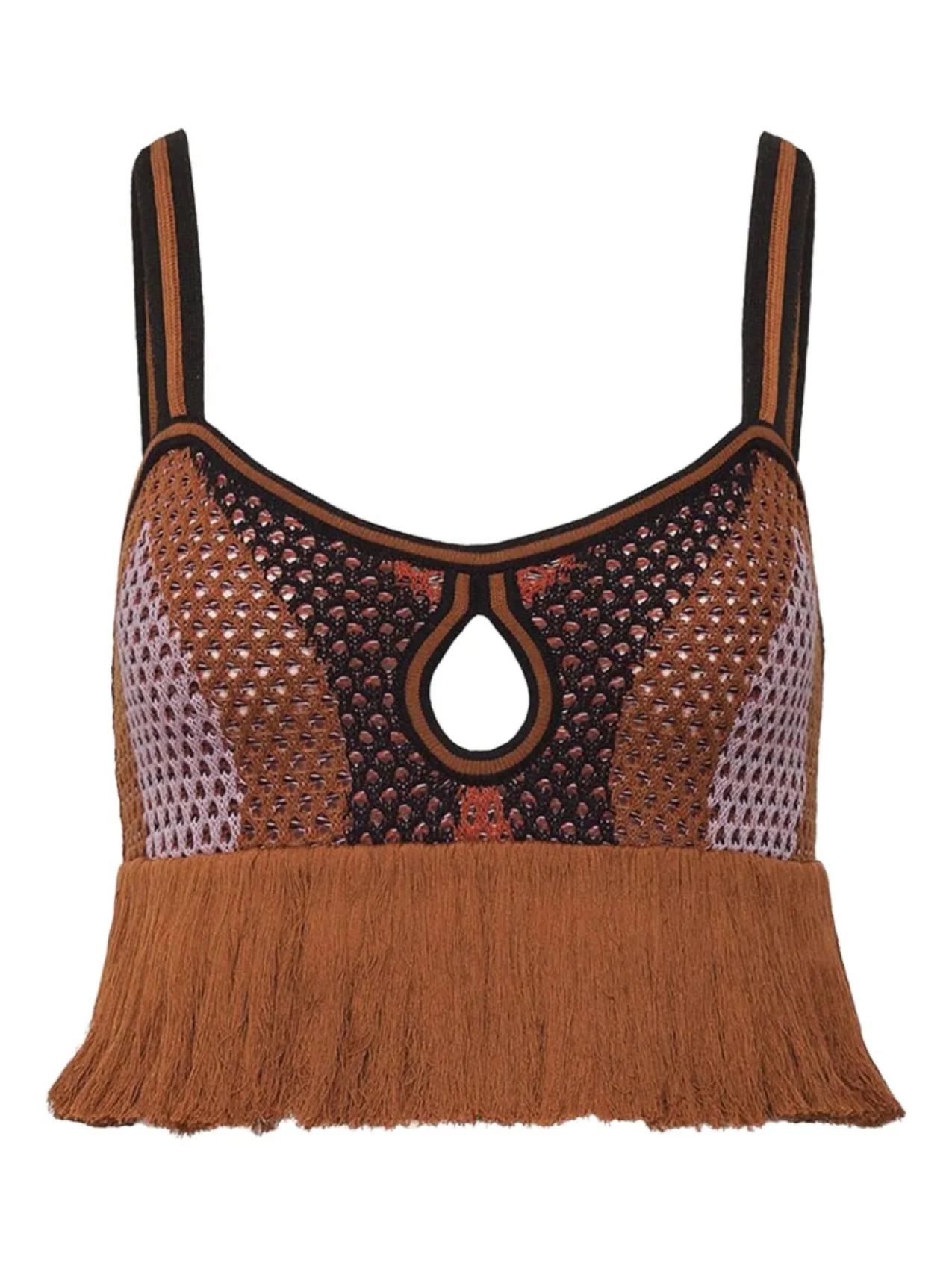 Укороченный топ с оборками Johanna Ortiz, коричневый
Укороченный топ с оборками Johanna Ortiz, коричневый