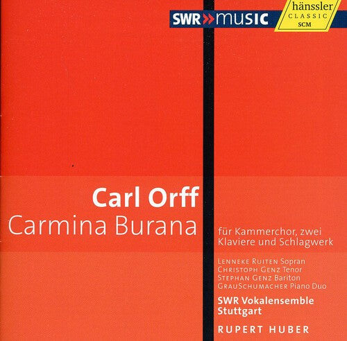 CD диск Orff / Ruiten / Genz / Swr Vokalensemble Stuggart: Carmina Burana
CD диск Orff / Ruiten / Genz / Swr Vokalensemble Stuggart: Carmina Burana