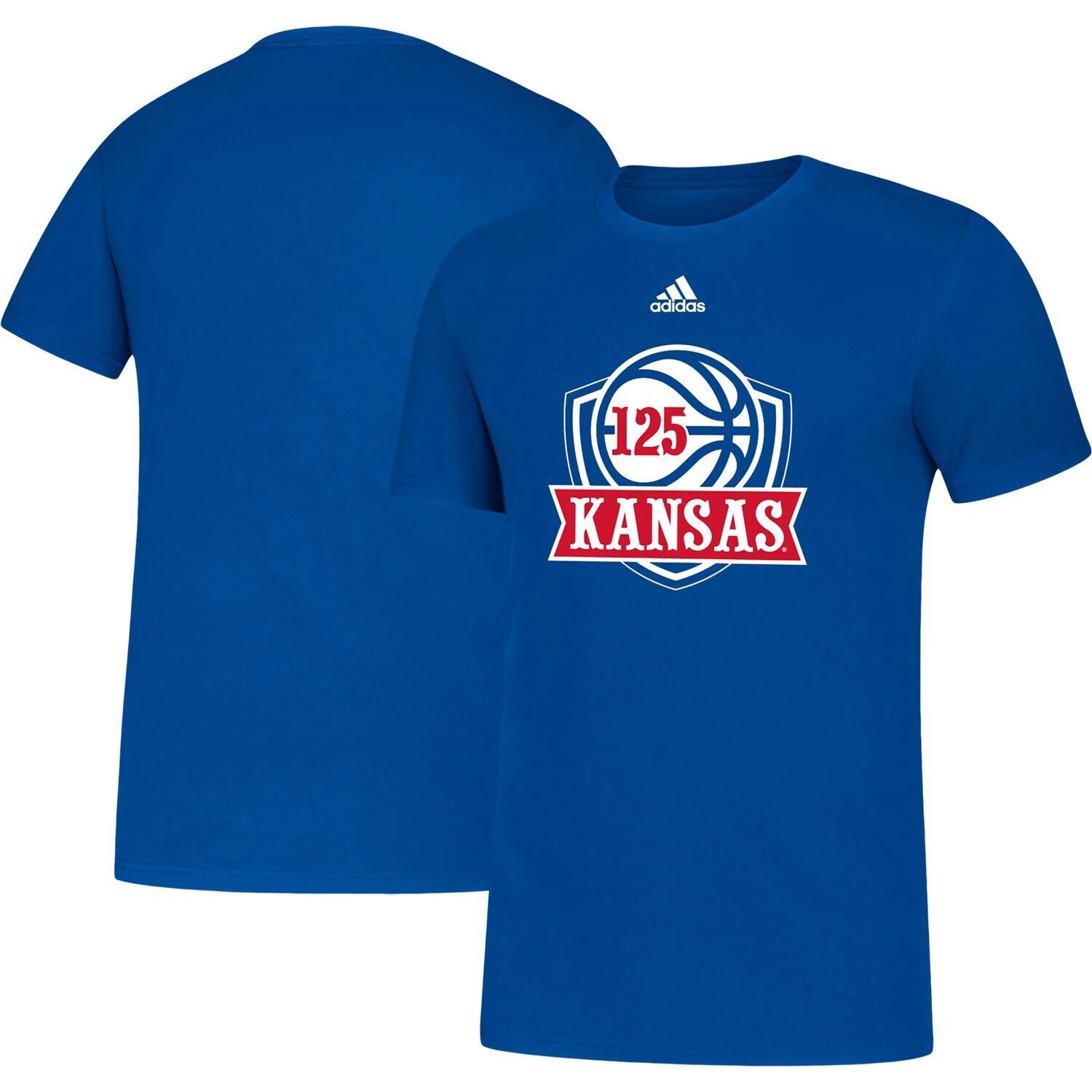 Мужская футболка с баскетбольным усилителем Royal Kansas Jayhawks 125th Season adidas
Мужская футболка с баскетбольным усилителем Royal Kansas Jayhawks 125th Season adidas
