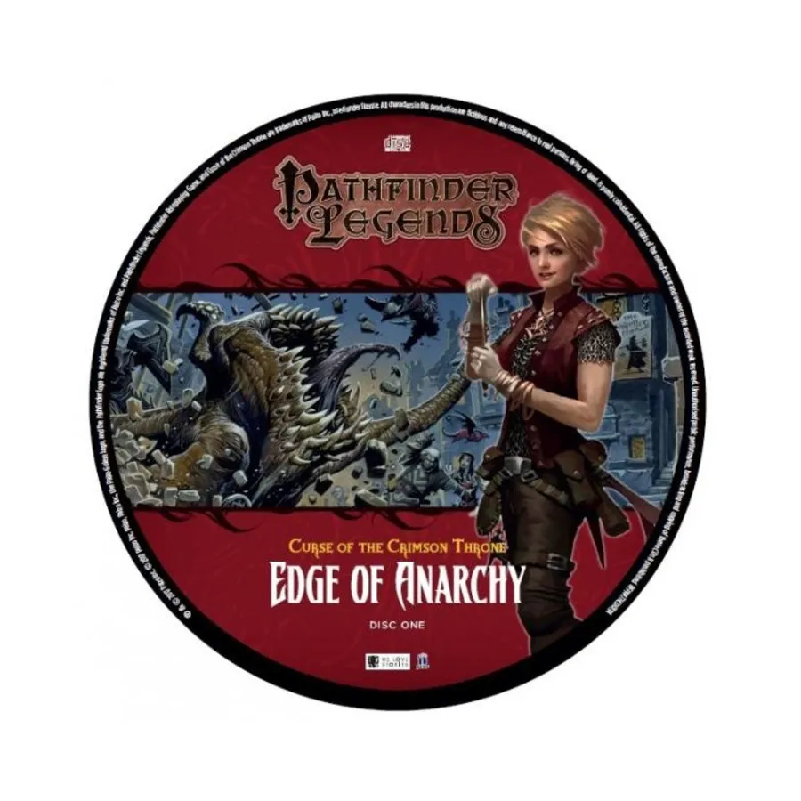 Компакт-диск Curse of the Crimson Throne #1 - Edge of Anarchy (Audio Drama), Pathfinder Legends (1st Edition)
Компакт-диск Curse of the Crimson Throne #1 - Edge of Anarchy (Audio Drama), Pathfinder Legends (1st Edition)