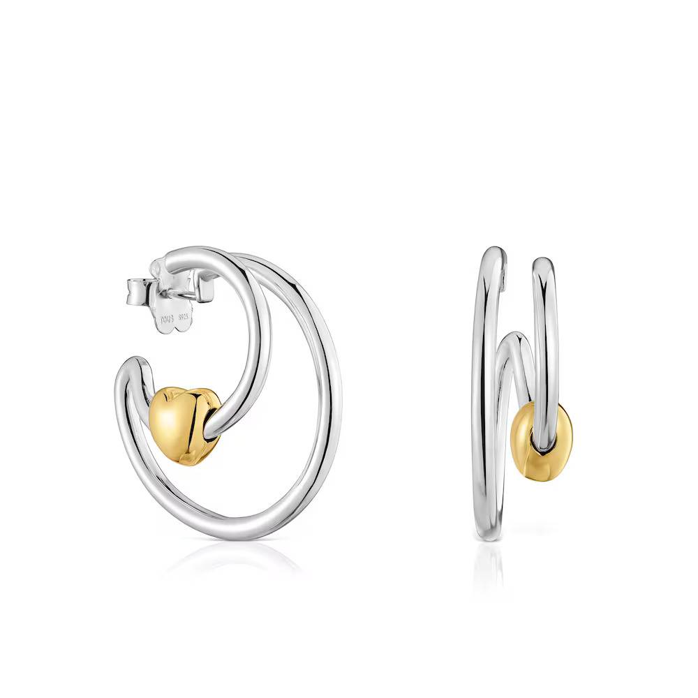 Серьги с двойным кольцом Tous Flechazo Two-tone Heart-Motif, серебро
Серьги с двойным кольцом Tous Flechazo Two-tone Heart-Motif, серебро