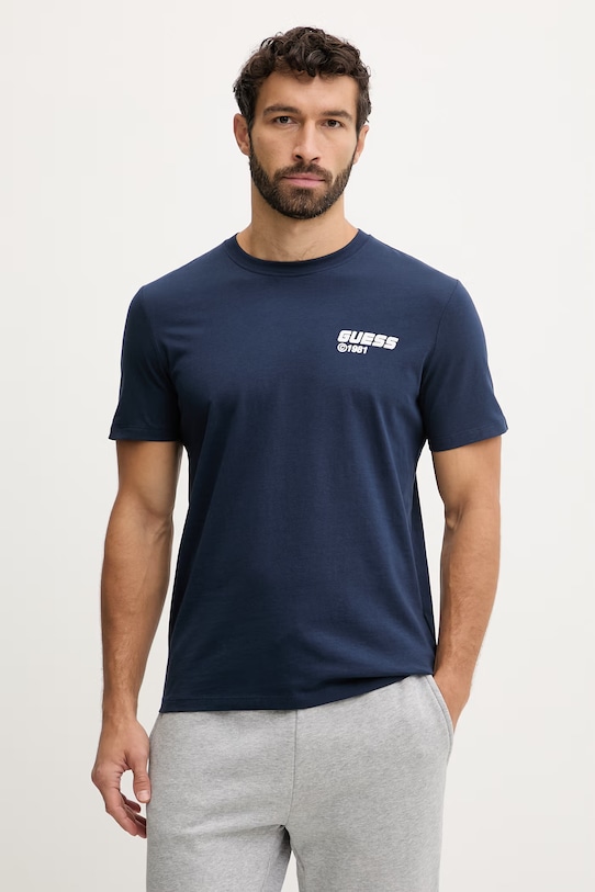 Хлопковая футболка lauro Guess, темно-синий
Хлопковая футболка lauro Guess, темно-синий