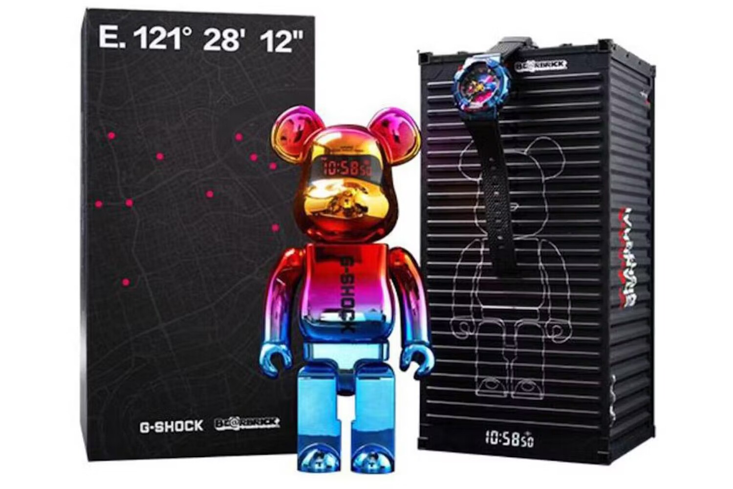 Фигурка Bearbrick x G-Shock GM-110SN & 400%, мультиколор
Фигурка Bearbrick x G-Shock GM-110SN & 400%, мультиколор