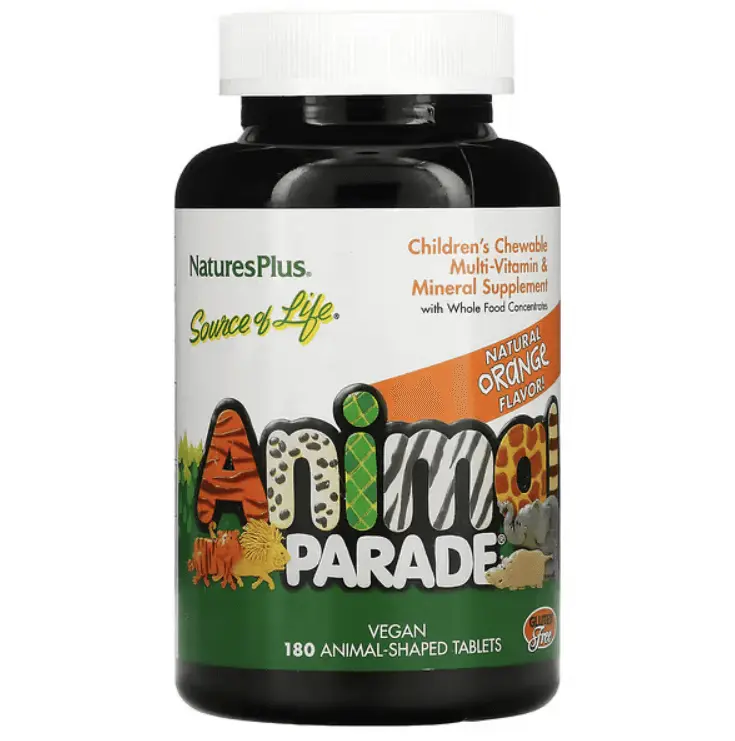 Витаминный комплекс мультивитамины для детей, Source of Life, Animal Parade, натуральный апельсин, 180 таб, NaturesPlus
Витаминный комплекс мультивитамины для детей, Source of Life, Animal Parade, натуральный апельсин, 180 таб, NaturesPlus