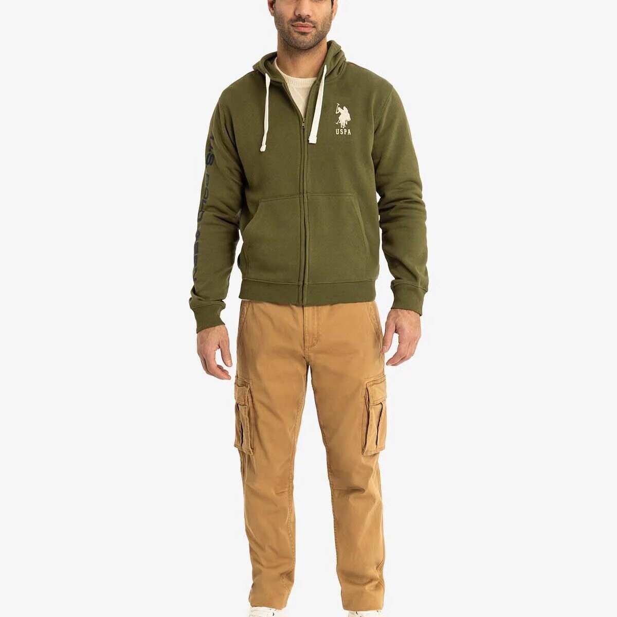 Худи с капюшоном Us polo assn., оливковый
Худи с капюшоном Us polo assn., оливковый