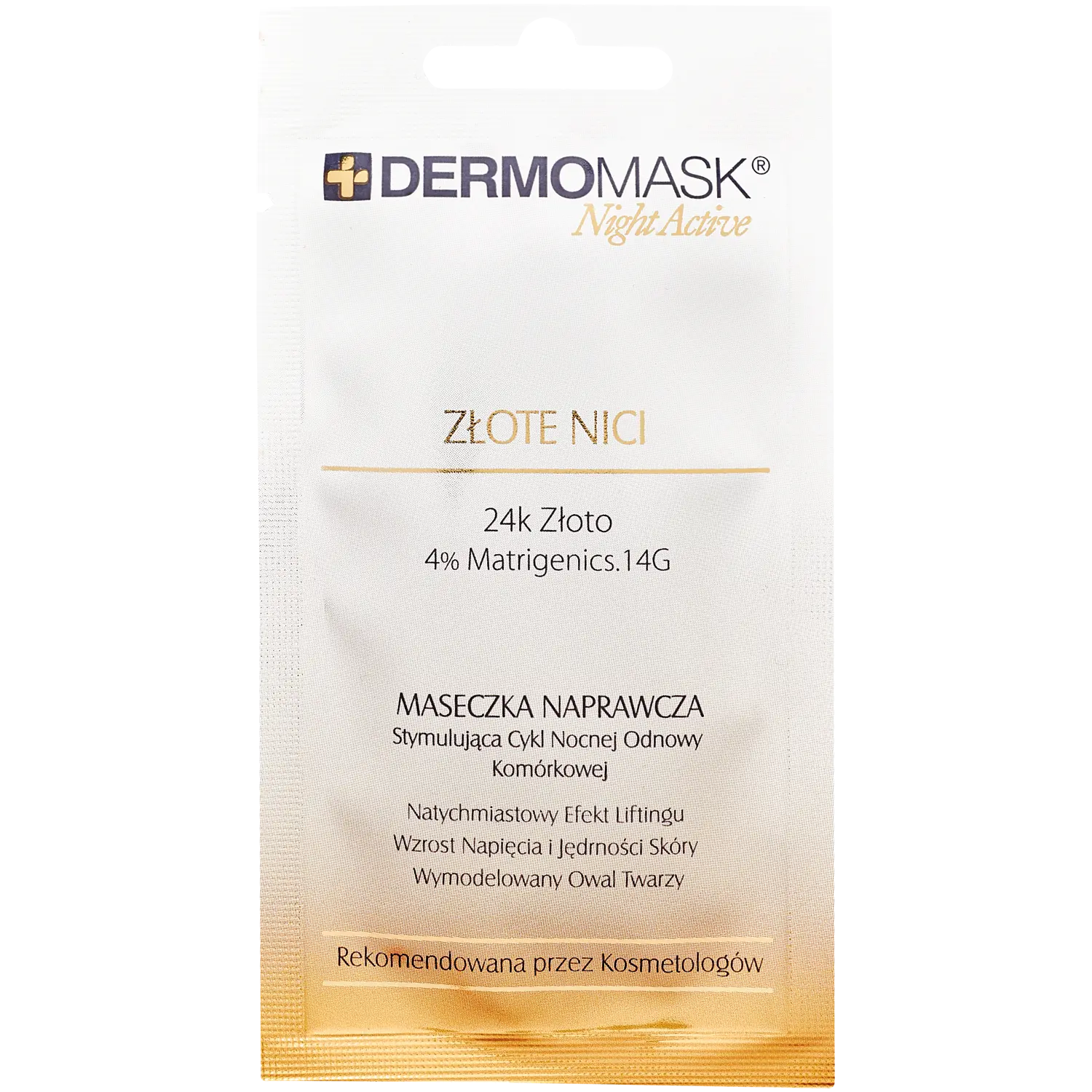 Dermomask Złote Nici восстанавливающая маска для лица, 12 мл
Dermomask Złote Nici восстанавливающая маска для лица, 12 мл