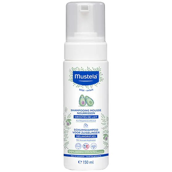 Mustela пенный шампунь для малышей, 150 мл
Mustela пенный шампунь для малышей, 150 мл