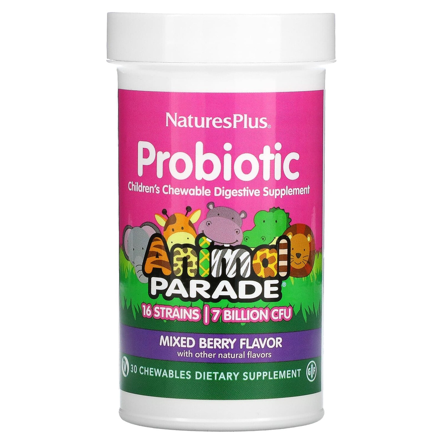 Детская Пищеварительная Добавка NaturesPlus, ягодное ассорти, 30 жевательных таблеток
Детская Пищеварительная Добавка NaturesPlus, ягодное ассорти, 30 жевательных таблеток