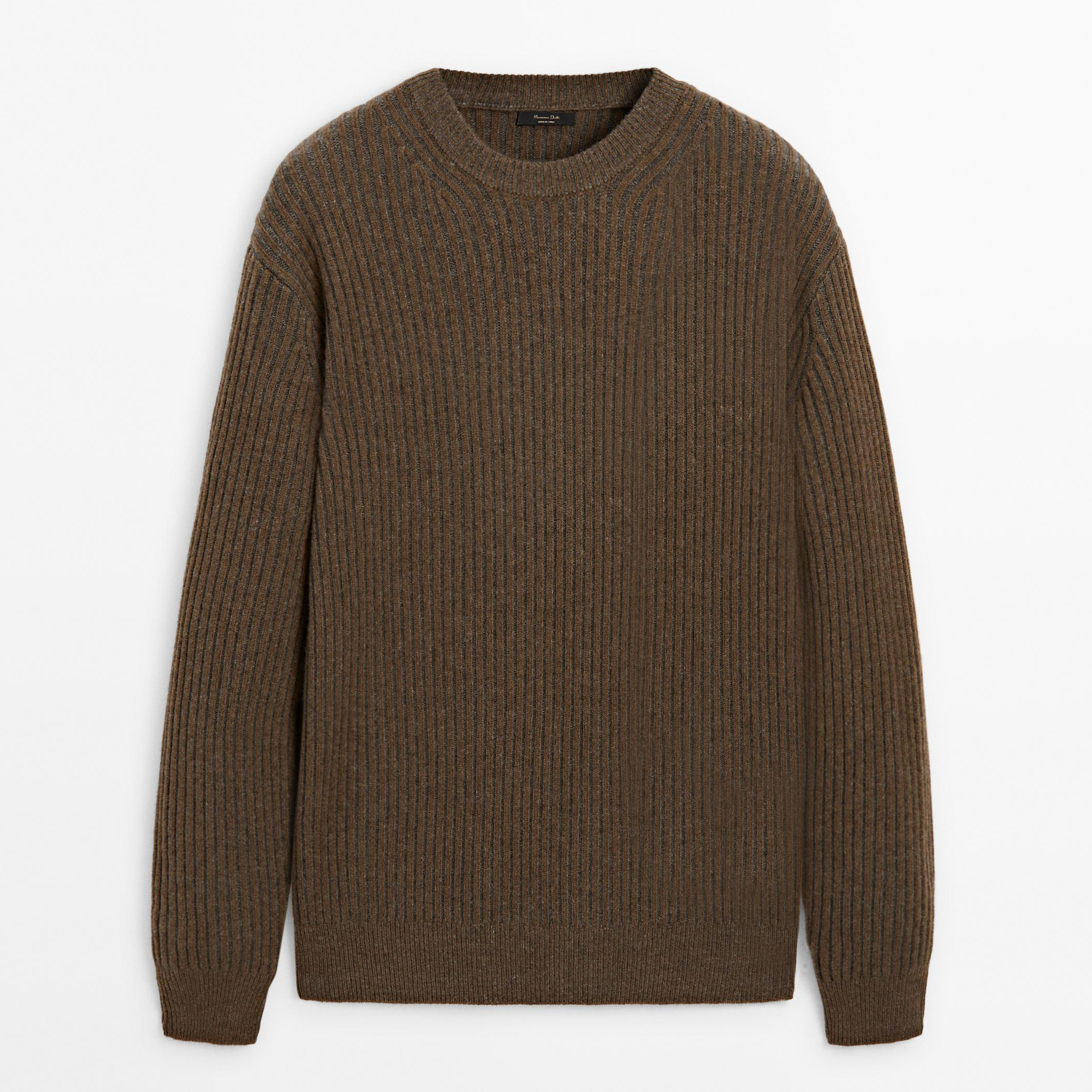 Вязаный свитер из смесовой шерсти с круглым вырезом Massimo Dutti, охра, Коричневый, Вязаный свитер из смесовой шерсти с круглым вырезом Massimo Dutti, охра
Вязаный свитер из смесовой шерсти с круглым вырезом Massimo Dutti, охра, Коричневый, Вязаный свитер из смесовой шерсти с круглым вырезом Massimo Dutti, охра