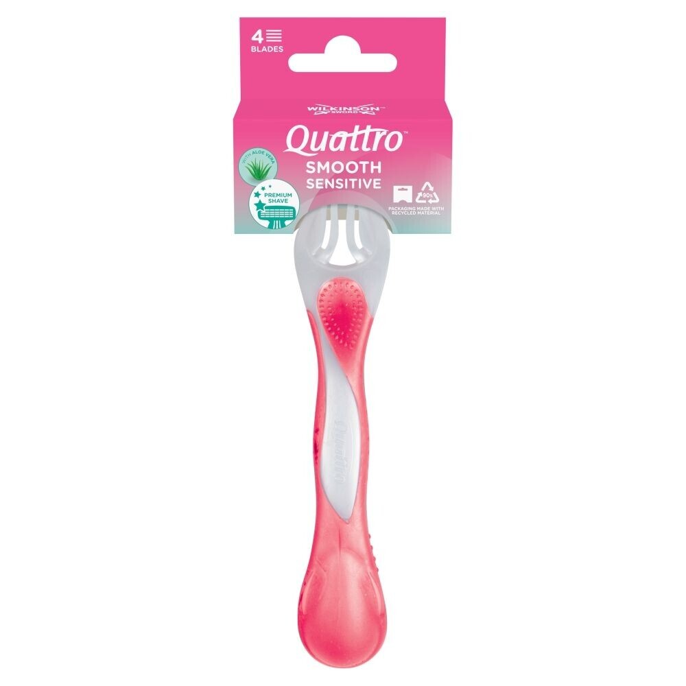 Wilkinson Quattro for Women Sensitive женская бритва, 1 шт.
Wilkinson Quattro for Women Sensitive женская бритва, 1 шт.