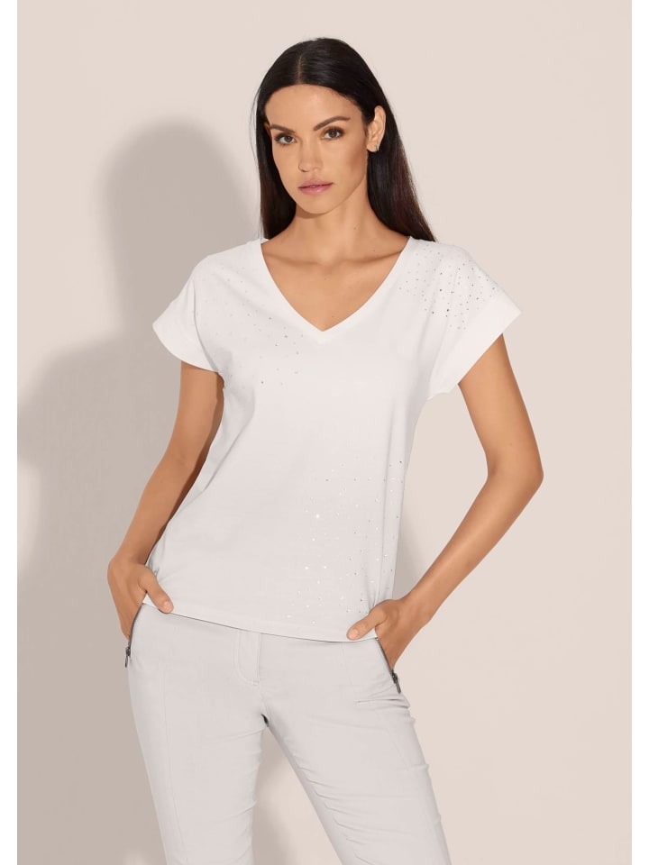 MADELEINE Летняя трикотажная футболка с V-образным вырезом жемчужно-белого цвета, Белый, MADELEINE Летняя трикотажная футболка с V-образным вырезом жемчужно-белого цвета
MADELEINE Летняя трикотажная футболка с V-образным вырезом жемчужно-белого цвета, Белый, MADELEINE Летняя трикотажная футболка с V-образным вырезом жемчужно-белого цвета