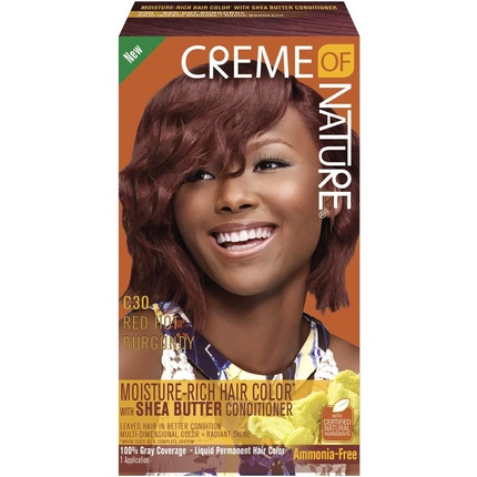 Краска для волос Creme of Nature Liquid Hair Color Red Hot Burgundy C30
Краска для волос Creme of Nature Liquid Hair Color Red Hot Burgundy C30