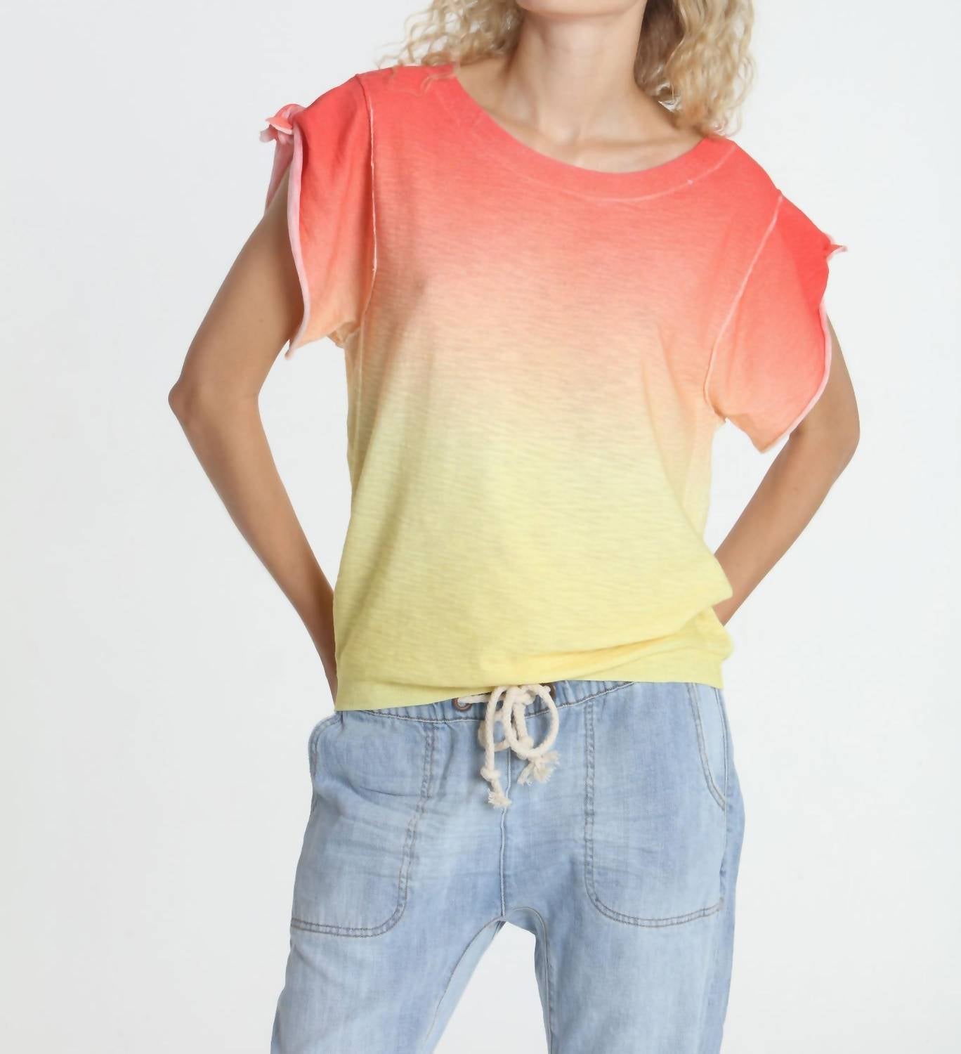 Женская футболка Ombre Tie Tee в солнечных тонах LABEL+thread, Sunny
Женская футболка Ombre Tie Tee в солнечных тонах LABEL+thread, Sunny
