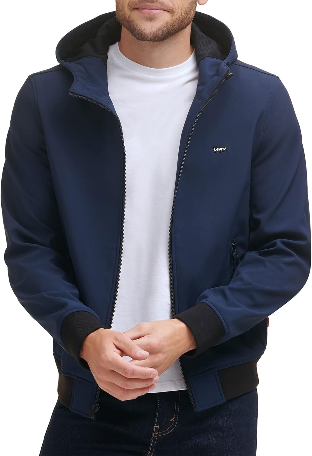 Мужская куртка-бомбер Levi's с капюшоном и водонепроницаемым покрытием Softshell, New Navy
Мужская куртка-бомбер Levi's с капюшоном и водонепроницаемым покрытием Softshell, New Navy