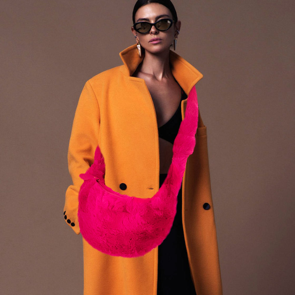 Искусственный мех плюшевая сумка через плечо FASHNZFAB, фуксия
Искусственный мех плюшевая сумка через плечо FASHNZFAB, фуксия