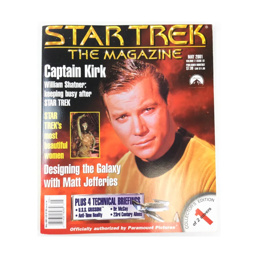 Журнал Vol. 2, #1 "Captain Kirk, Most Beautiful Women, Designing the Galaxy" (Cover 1 of 2), Star Trek - The Magazine
Журнал Vol. 2, #1 "Captain Kirk, Most Beautiful Women, Designing the Galaxy" (Cover 1 of 2), Star Trek - The Magazine