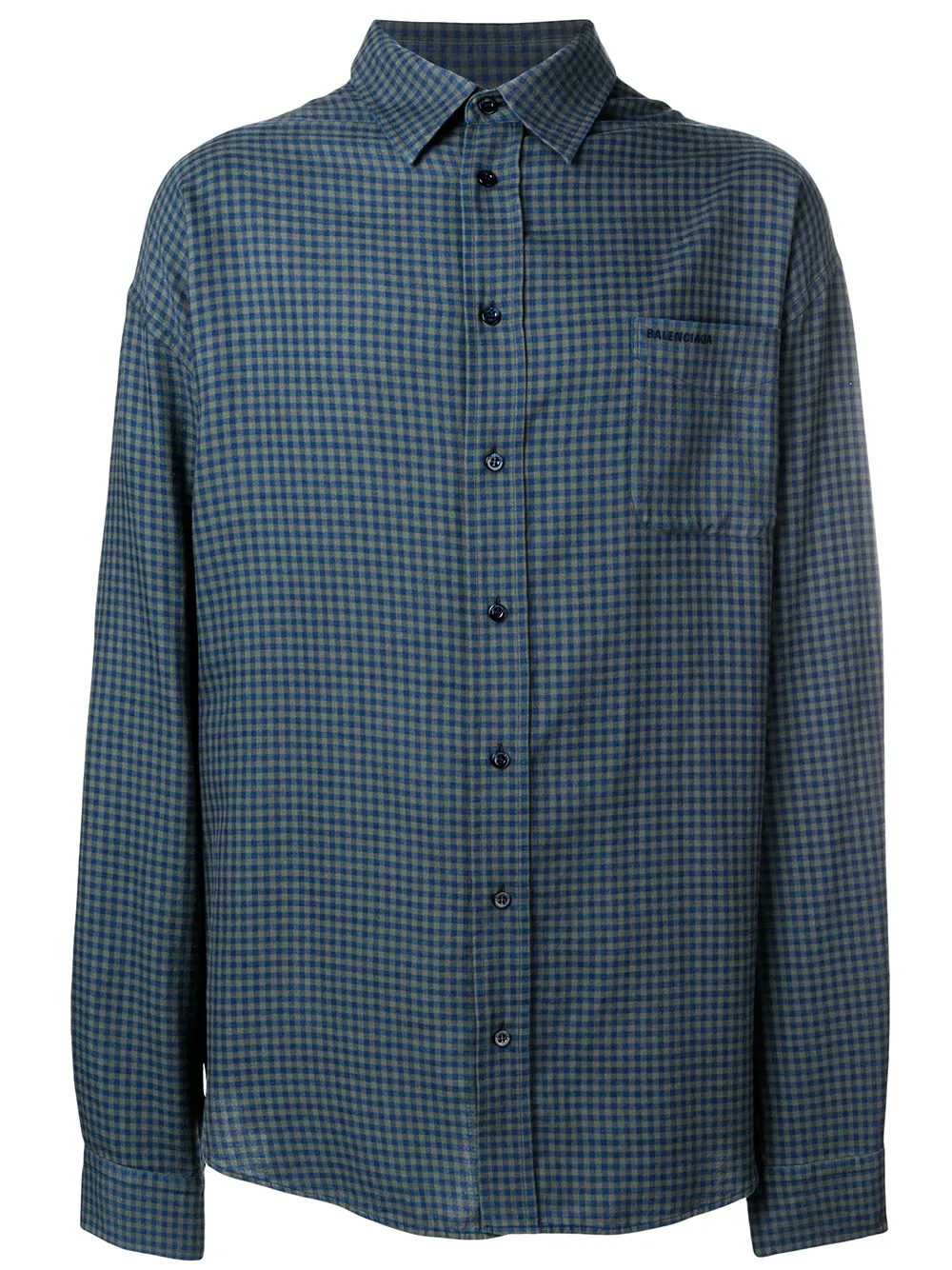 Рубашка с деталью в виде футболки на спине BALENCIAGA, синий
Рубашка с деталью в виде футболки на спине BALENCIAGA, синий
