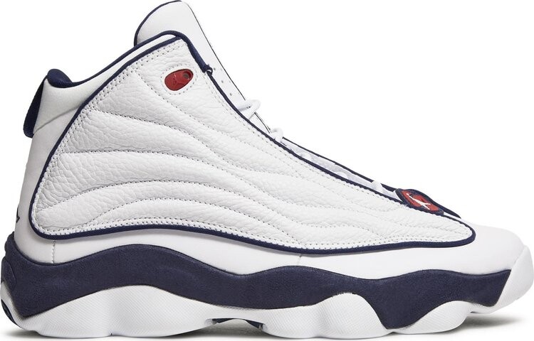 Кроссовки Jordan Pro Strong White Midnight Navy, белый 
Кроссовки Jordan Pro Strong White Midnight Navy, белый