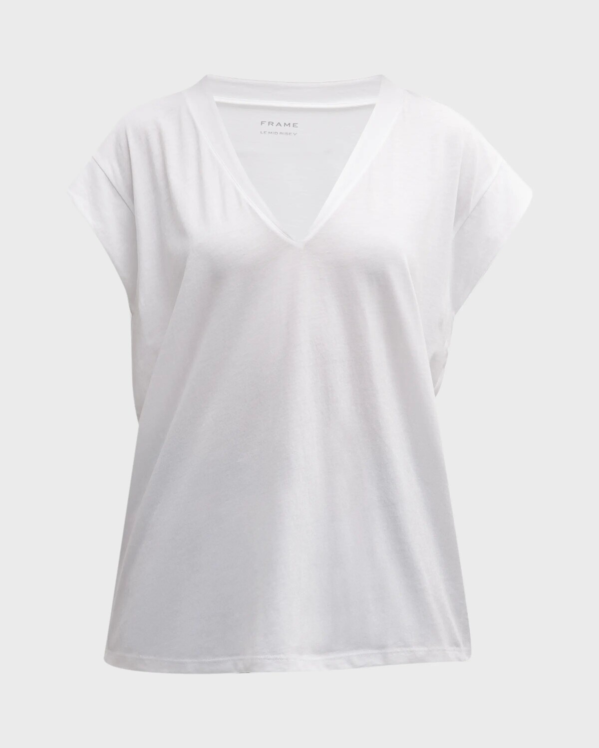 Футболка Le со средней посадкой и V-образным вырезом Frame, цвет Blanc
Футболка Le со средней посадкой и V-образным вырезом Frame, цвет Blanc