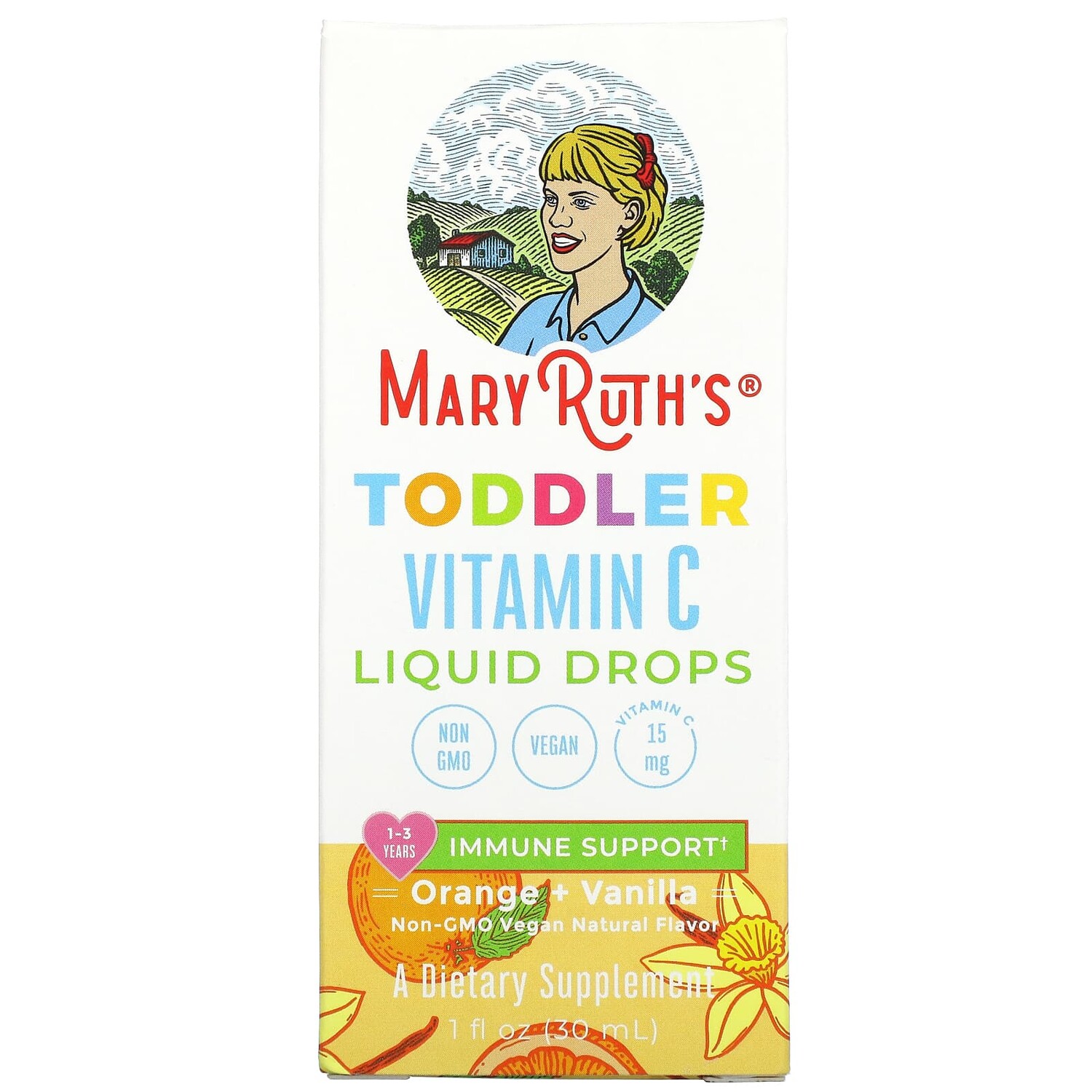Жидкие Капли MaryRuth Organics с витамином С для малышей, апельсин и ваниль, 30 мл
Жидкие Капли MaryRuth Organics с витамином С для малышей, апельсин и ваниль, 30 мл