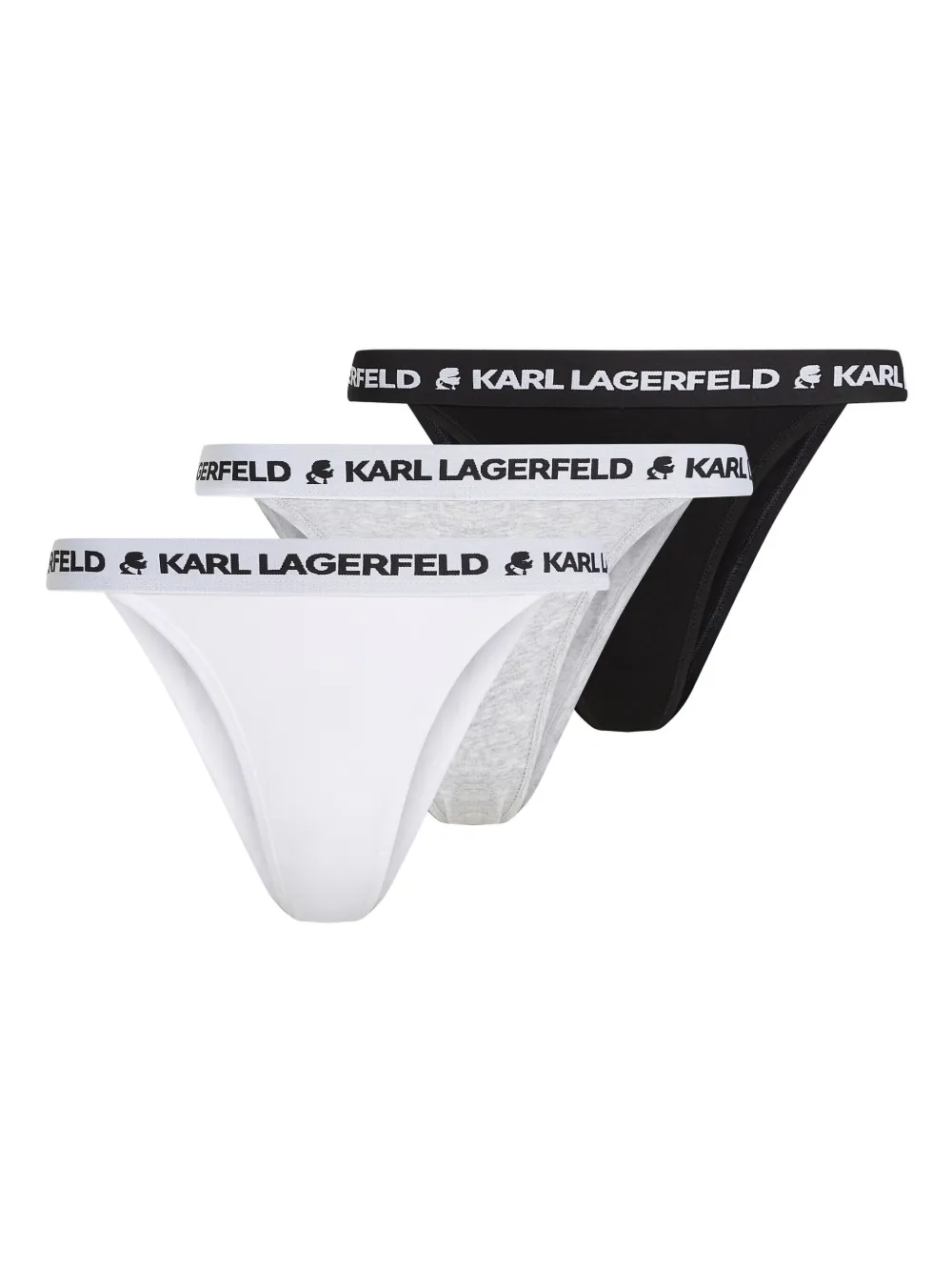 Комплект из трех трусов-брифов с логотипом KARL LAGERFELD, белый
Комплект из трех трусов-брифов с логотипом KARL LAGERFELD, белый