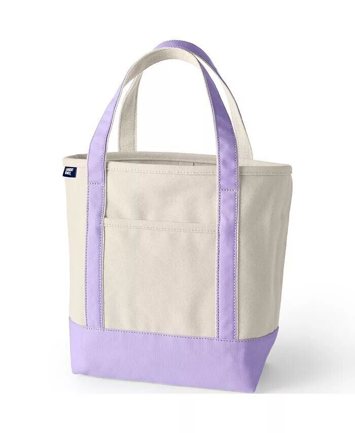 Сумка-тоут среднего размера из натуральной ткани с 5 карманами и открытым верхом Lands' End, белый
Сумка-тоут среднего размера из натуральной ткани с 5 карманами и открытым верхом Lands' End, белый