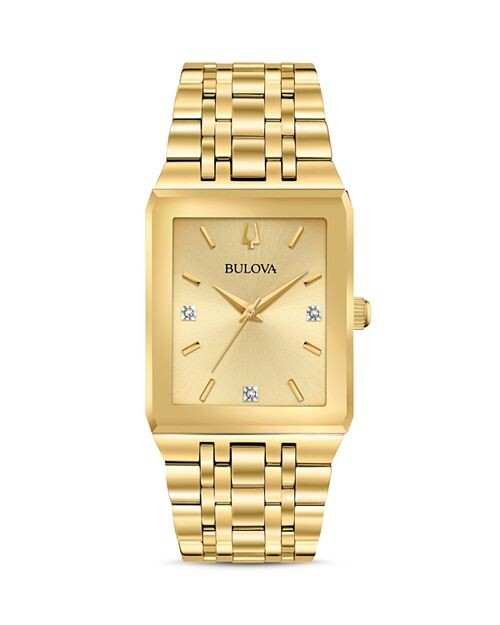 Часы Futuro Quadra с золотистым браслетом и звеньями, 30 x 45 мм Bulova, цвет Gold
Часы Futuro Quadra с золотистым браслетом и звеньями, 30 x 45 мм Bulova, цвет Gold