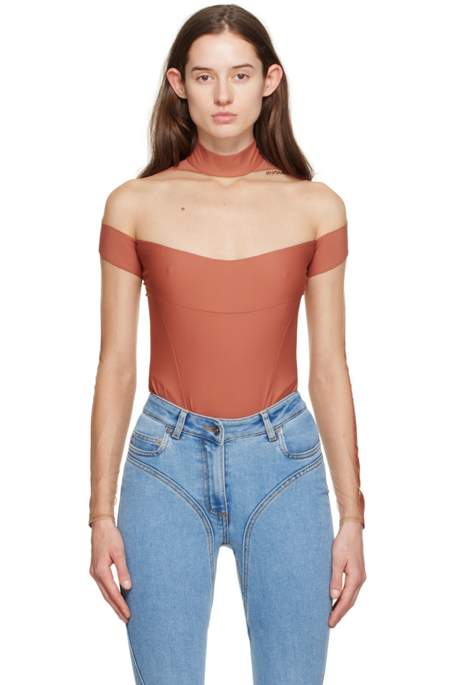 Иллюзионный боди Mugler, мультиколор
Иллюзионный боди Mugler, мультиколор