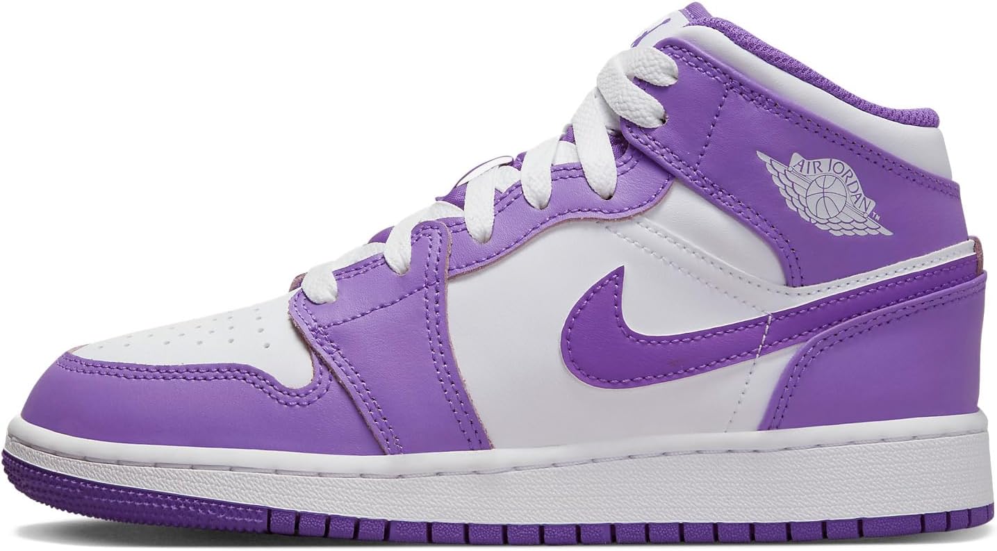 Nike Unisex-Child Air Jordan 1 Mid, Purple Venom White
Nike Unisex-Child Air Jordan 1 Mid, Purple Venom White