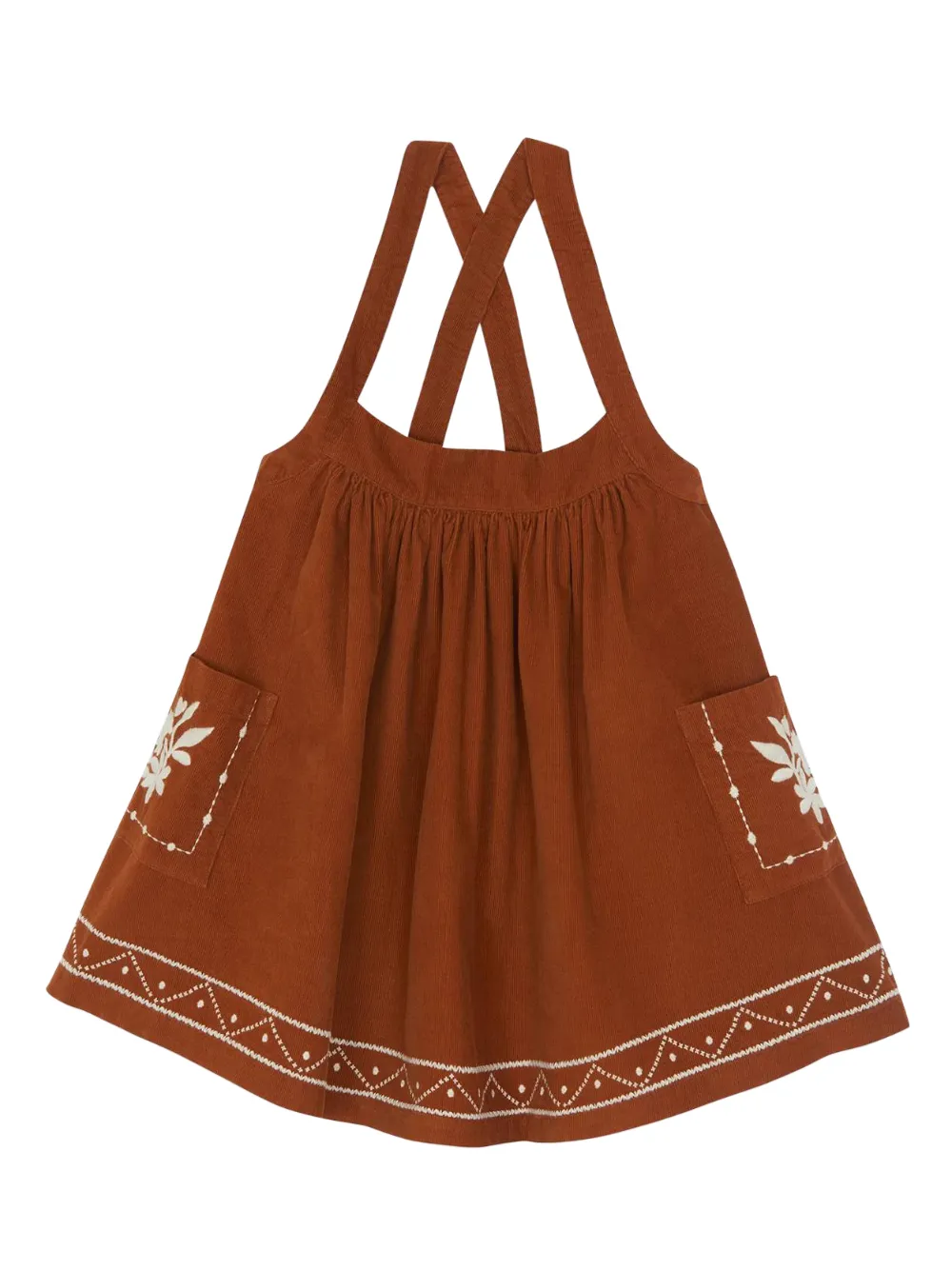 Платье с вышитым карманом Bonton, коричневый
Платье с вышитым карманом Bonton, коричневый