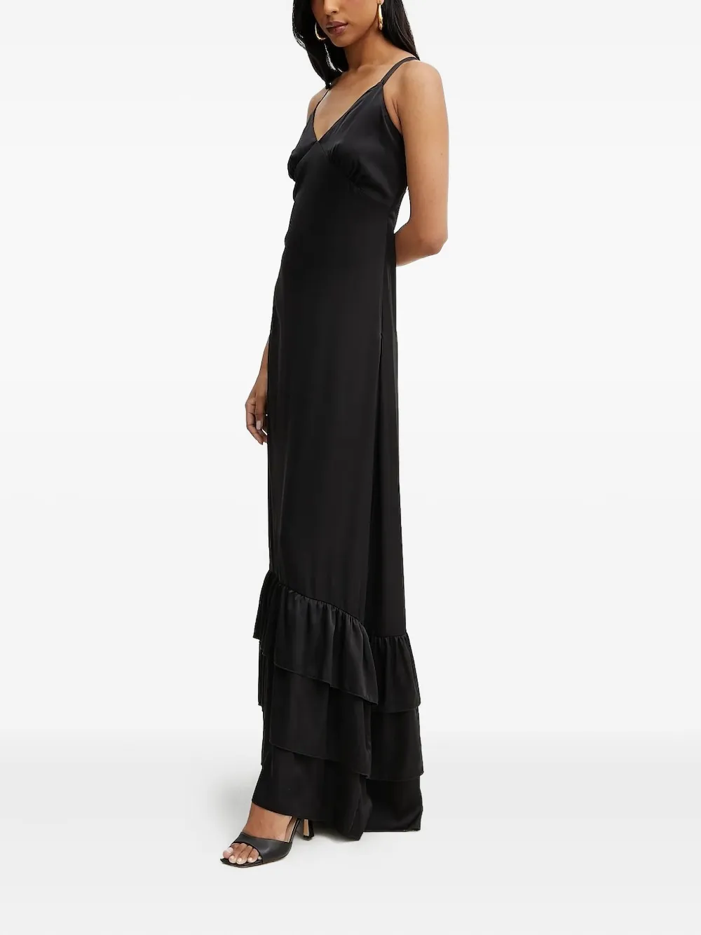 Платье макси с двойной оборкой Silvian Heach, черный
Платье макси с двойной оборкой Silvian Heach, черный