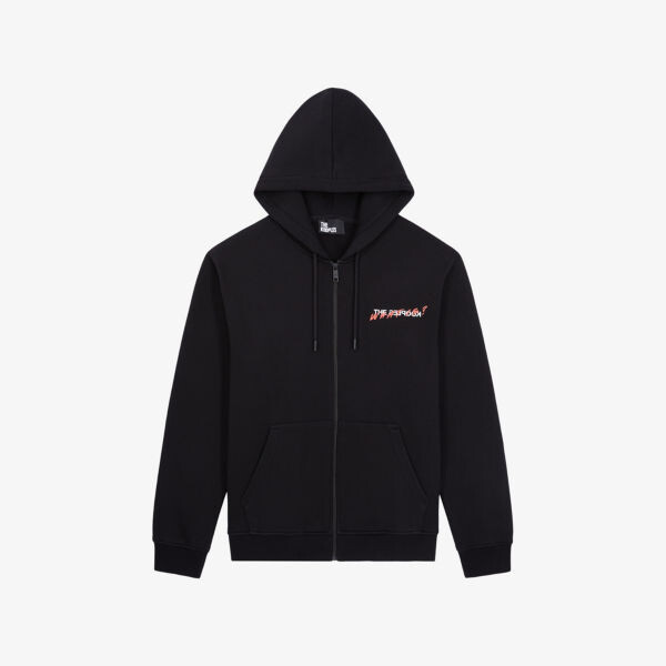 Хлопковая толстовка на молнии с логотипом The Kooples, черный
Хлопковая толстовка на молнии с логотипом The Kooples, черный