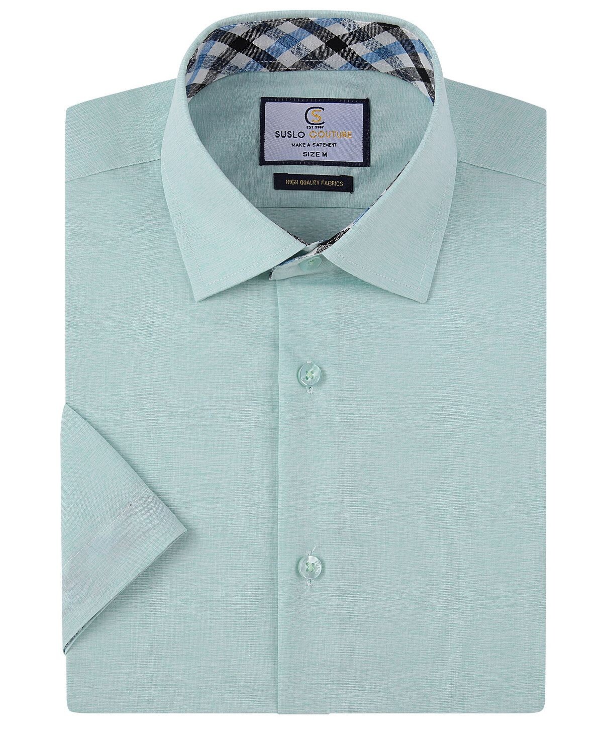 Мужская рубашка slim fit с коротким рукавом и льняной отделкой на пуговицах Suslo Couture, мульти
Мужская рубашка slim fit с коротким рукавом и льняной отделкой на пуговицах Suslo Couture, мульти